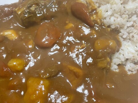 圧力鍋で鯖カレー